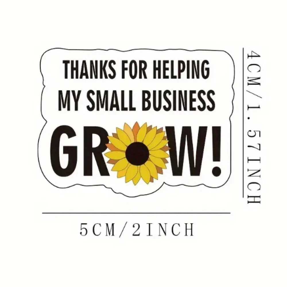 60pcs- Thanks For Helping My Small Business Grow Stickers 2